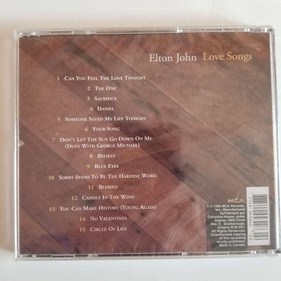 Elton John Love Songs CD Brand New 💿3/$35+Free Shipping!🚚 - Picture 3 of 4